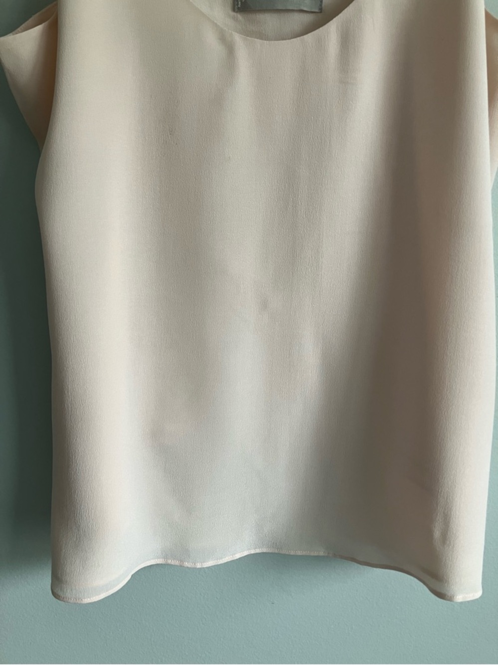EVERLANE Dusty Pink Silk Double Layered Cami Blouse Size 6 - Picture 4 of 9